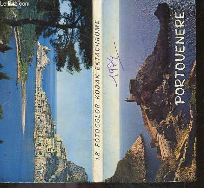 Portovenere - 18 fotocolor kodak ektachrome- tours et chateau, rue cappellini, grotte vulcanique, faraglione, promontoire de s.pierre, grotte bleue, ile palmaria, baie de byron, panoramas, place s.pierre, houle, palmaria...