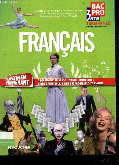 Franais - Terminale professionnelle, 3 ans, Bac Pro - specimen enseignant