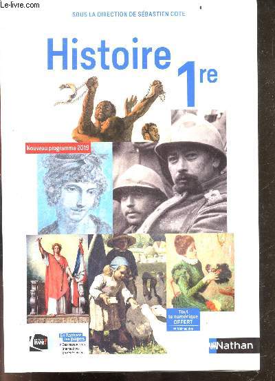 Histoire - 1re - nouveau programme 2019 - Collection Sebastien Cote - specimen