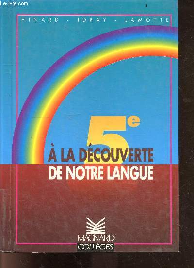 A la dcouverte de notre langue, 5e