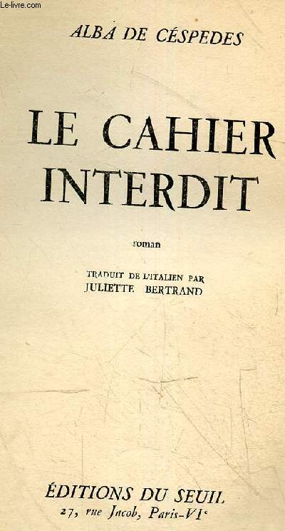 Le cahier interdit