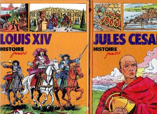 Louis XIV + Jules cesar - Collection Histoire Juniors N6 + N27