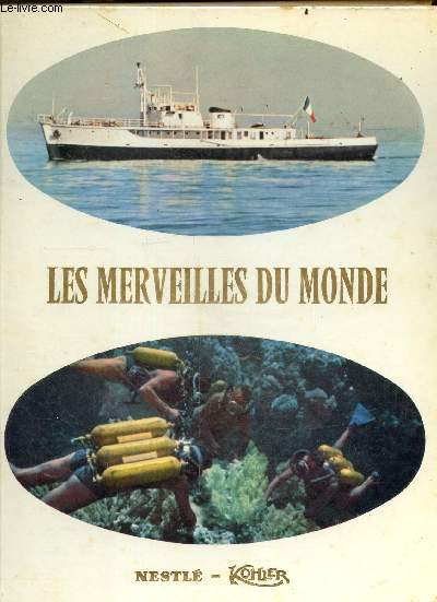 Les merveilles du monde - Au seuil des profondeurs marines N7 - album incomplet (50 vignettes couleur colles, environ 83 manquantes)