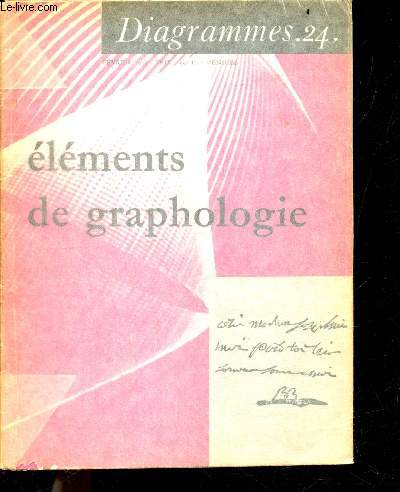 Diagrammes N24 fevrier 1959- Elements de graphologie- une science d'observation, regles graphlogiques, particularites de l'ecriture, l'orientation professionnelle, de la graphologie a la graphometrie, ...