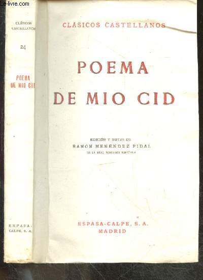 Poema de mio cid - Clasicos castellanos n24