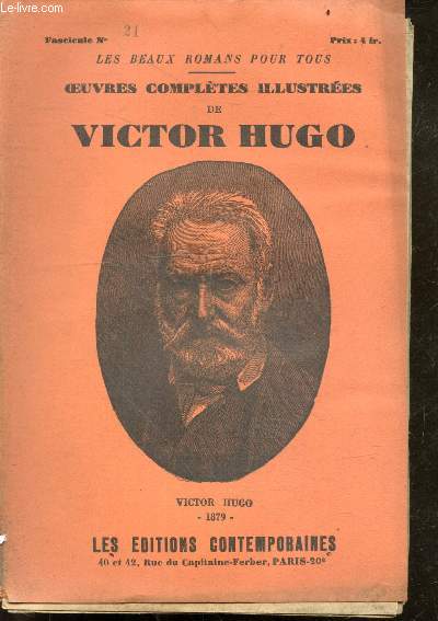 Oeuvres completes illustres de Victor Hugo - Les beaux romans pour tous - Fascicule N21, Les miserables, L'idylle rue Plumet