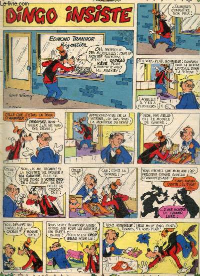 Album Mickey Parade (sans couverture) : Grand loup brule les planches, pim pam poum vive la mer, tic tac & les dindes, le pere lacloche, la famille glougloub, dingo insiste, l'aventure commence dans les livres, guy l'eclair le royaume des geants, ...