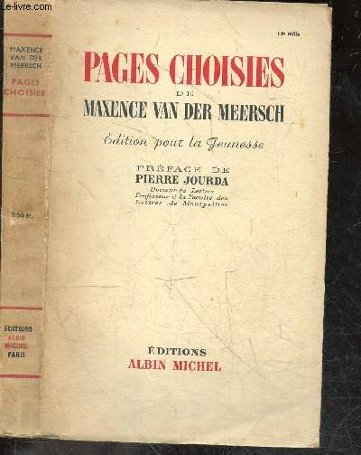 Pages choisies de Maxence Van Der Meersch - Edition pour la jeunesse