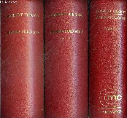 Dermatologie - Lot 3 volumes - Collection Medico-chirurgicale a revision periodique -Tome 1 + Tome 2 + Tome 3