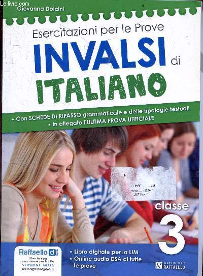 Esercitazioni per le prove, INVALSI di italiano - con schede di ripasso grammaticale e delle tipologie testuali, in allegato l'ultima prova ufficiale