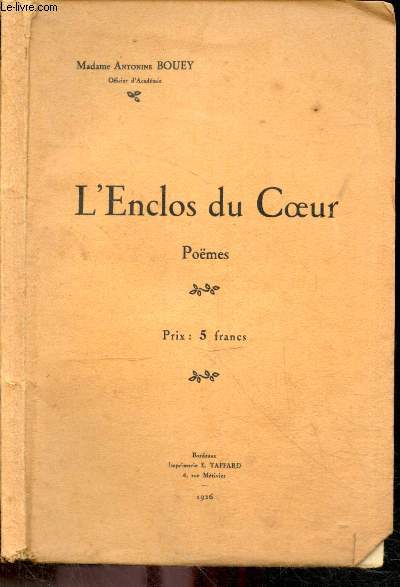 L'enclos du coeur - Poemes