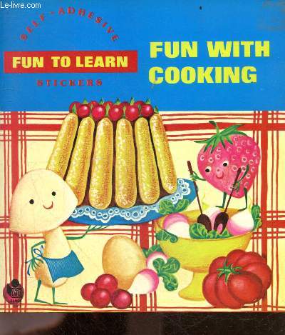 Fun with cooking- Fun to learn- Self adhesive stickers- Springtime salad, potato nest, shrimp baskets, sweetcorn avocados, chopped bacon quiche, fun salad, cremaed salmon toasties, chocolate charlotte, lemon flan, bulgarian gateau, crepes, the dark lad...