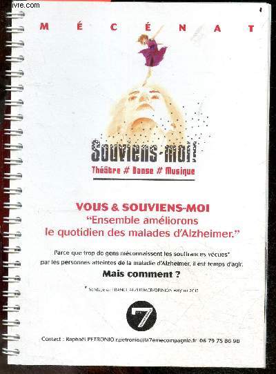 Souviens-moi ! Theatre, danse, musique- Mecenat : Vous & Souviens-Moi 