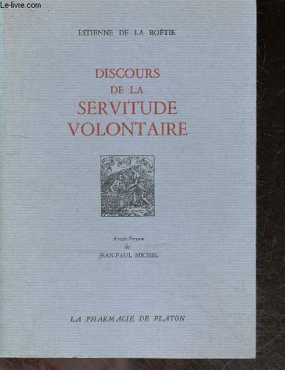 Discours de la servitude volontaire