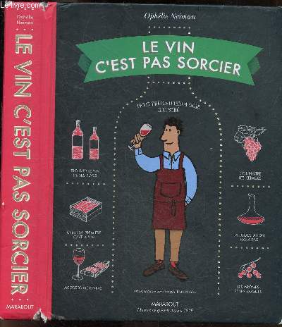 Le vin c'est pas sorcier - Petit precis d'oenologie illustre - Connaitres les sepages, la degustation pas a pas, aromes et saveurs, accords mets vins, creer sa 1ere cave a vin, trouver le vin de ses reves ...