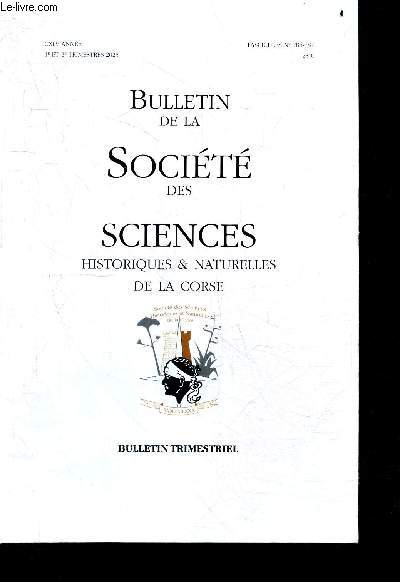 Bulletin de la Societe des Sciences Historiques & Naturelles de la Corse - CXLV annee, 1e et 2e trimestres 2025, Fascicules N786-787- Quelles industries lithiques tailles pour l'ge du Bronze et le premier ge du Fer dans le sud de la Corse? Considr...