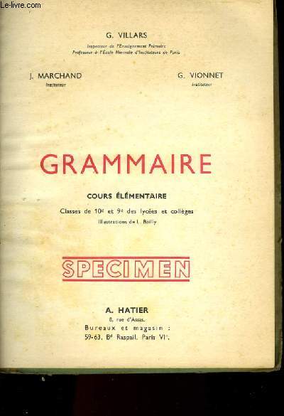 GRAMMAIRE