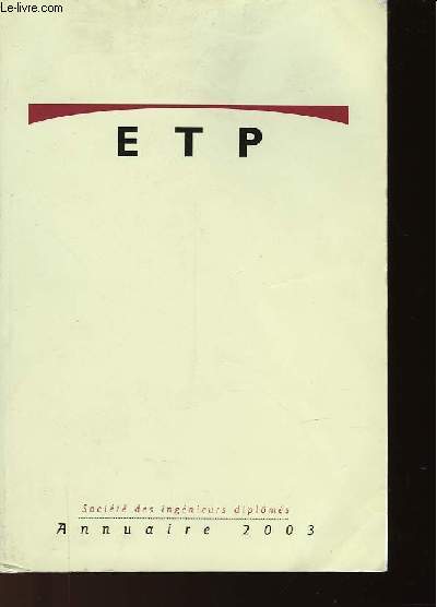 ANNUAIRE ETP 2003