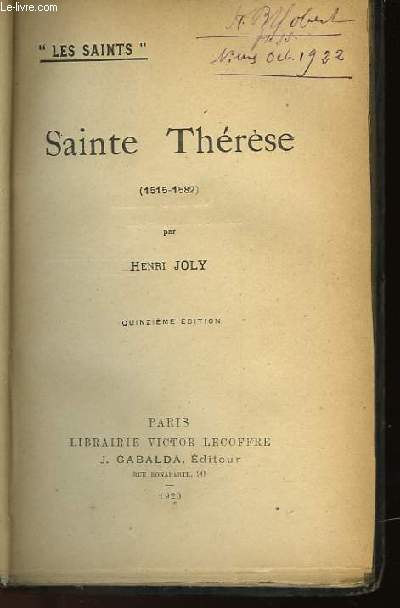 SAINTE THERESE (1515-1582)