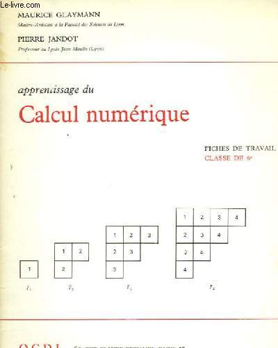 APPRENTISAGE DU CALCUL NUMERIQUE