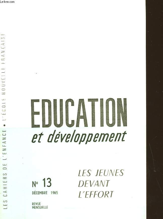 EDUCATION ET DEVELOPPEMENT