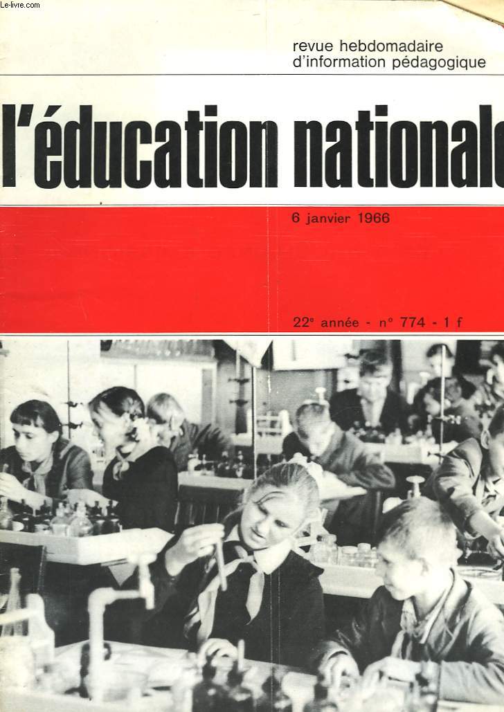 L'EDUCATION NATIONALE N774