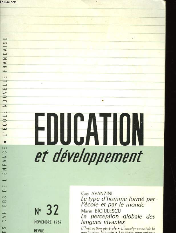 EDUCATION ET DEVELOPPEMENT N32