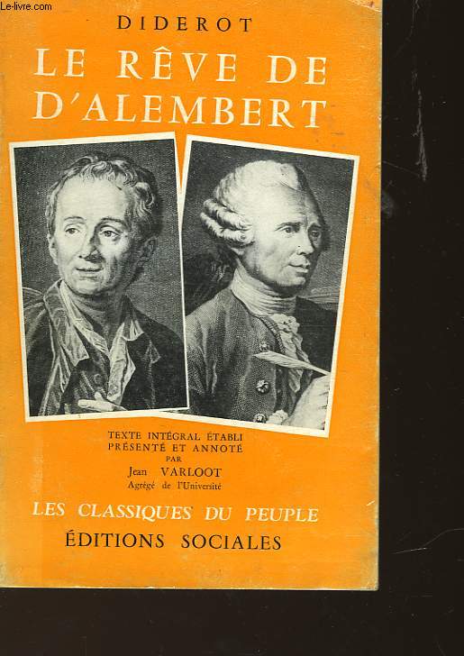 TOME II LE REVE DE D'ALEMBERT