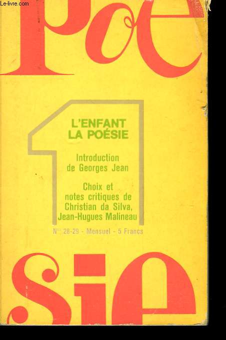 POESIE 1 - L'ENFANT LA POESIE