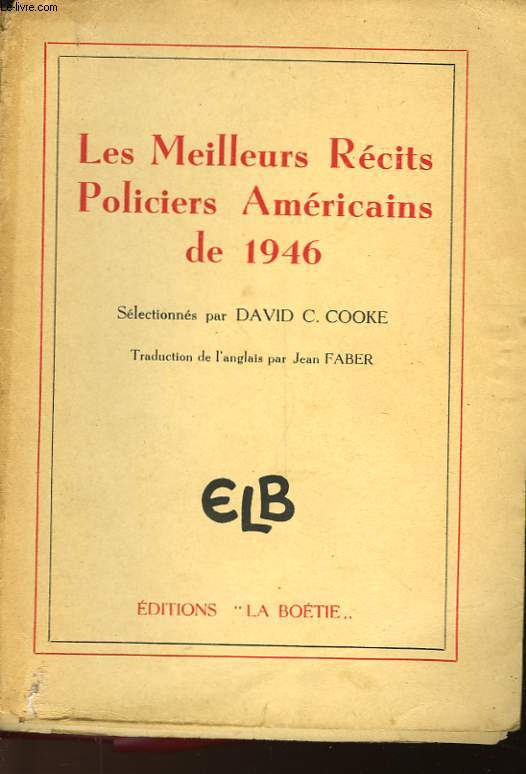 LES MEILLEURS RECITS POLICIERS AMERICAINS DE 1946