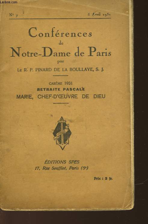 MARIE - CHEF-D'OEUVRE DE DIEU