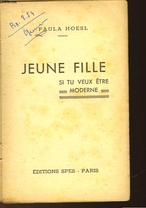 JEUNE FILLE SI TU VEUX TRE MODERNE