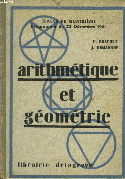 ARTITHMETIQUE ET GEOMETRIE - CLASSE DE 4