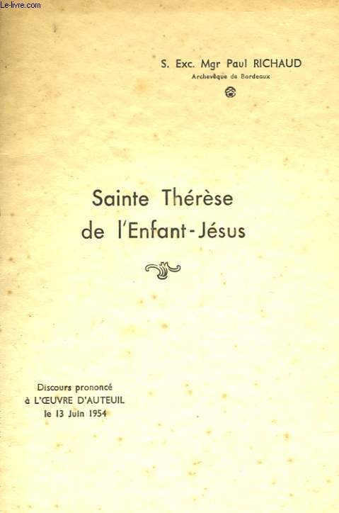 SAINTE THERESE DE L'ENFANT-JESUS