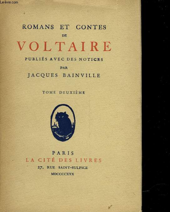 ROMANS ET CONTES DE VOLTAIRE - TOME 2