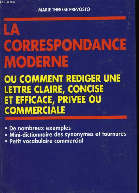 CORRESPONDANCES PRIVEE ET COMMERCIALE