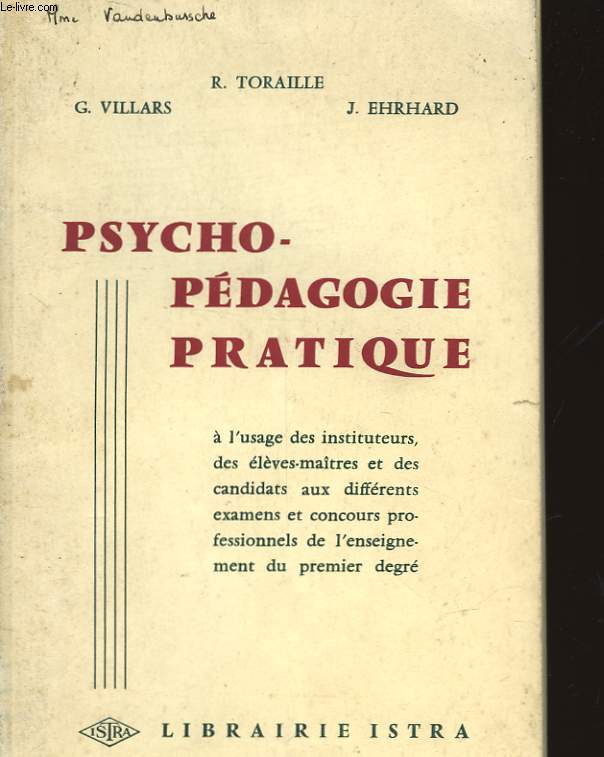 PSYCHO-PEDAGOGIE PRATIQUE