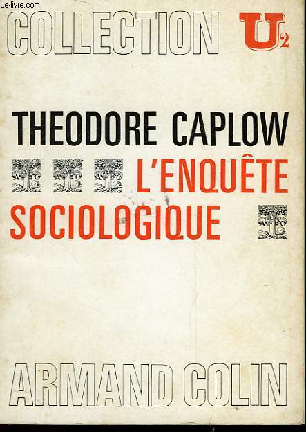 L'ENQUETE SOCIOLOGIQUE
