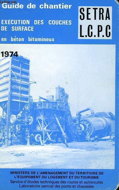 GUIDE DE CHANTIER 1974