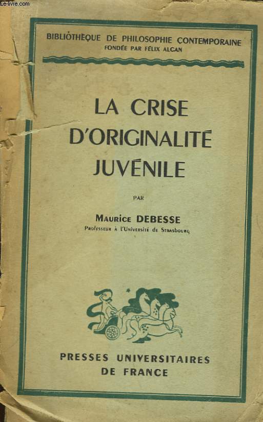 LA CRISE D'ORIGINALITE JUVENILE