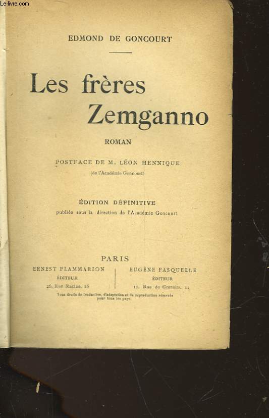 LES FRERES ZEMGANNO