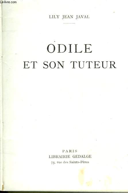 ODILE ET SON TUTEUR