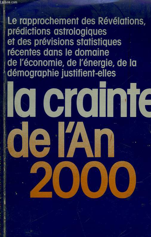 LA CRAINTE DE L'AN 2000