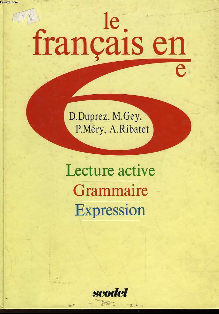 LE FRANCAIS EN 6