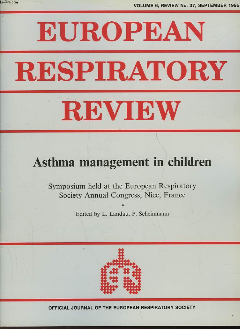 EUROPEAN RESPIRATORY REVIEW - VOLUME 6 - N37 - ASTHMA MANAGEMENT IN CHILDREN
