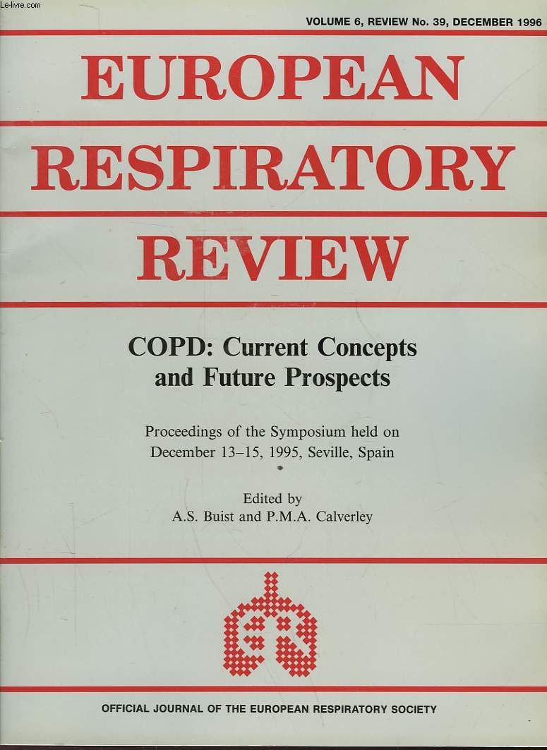 EUROPEAN RESPIRATORY REVIEW - VOLUME 6 - N39 - COPD: CURRENT CONCEPTS AND FUTURE PROSPECTS