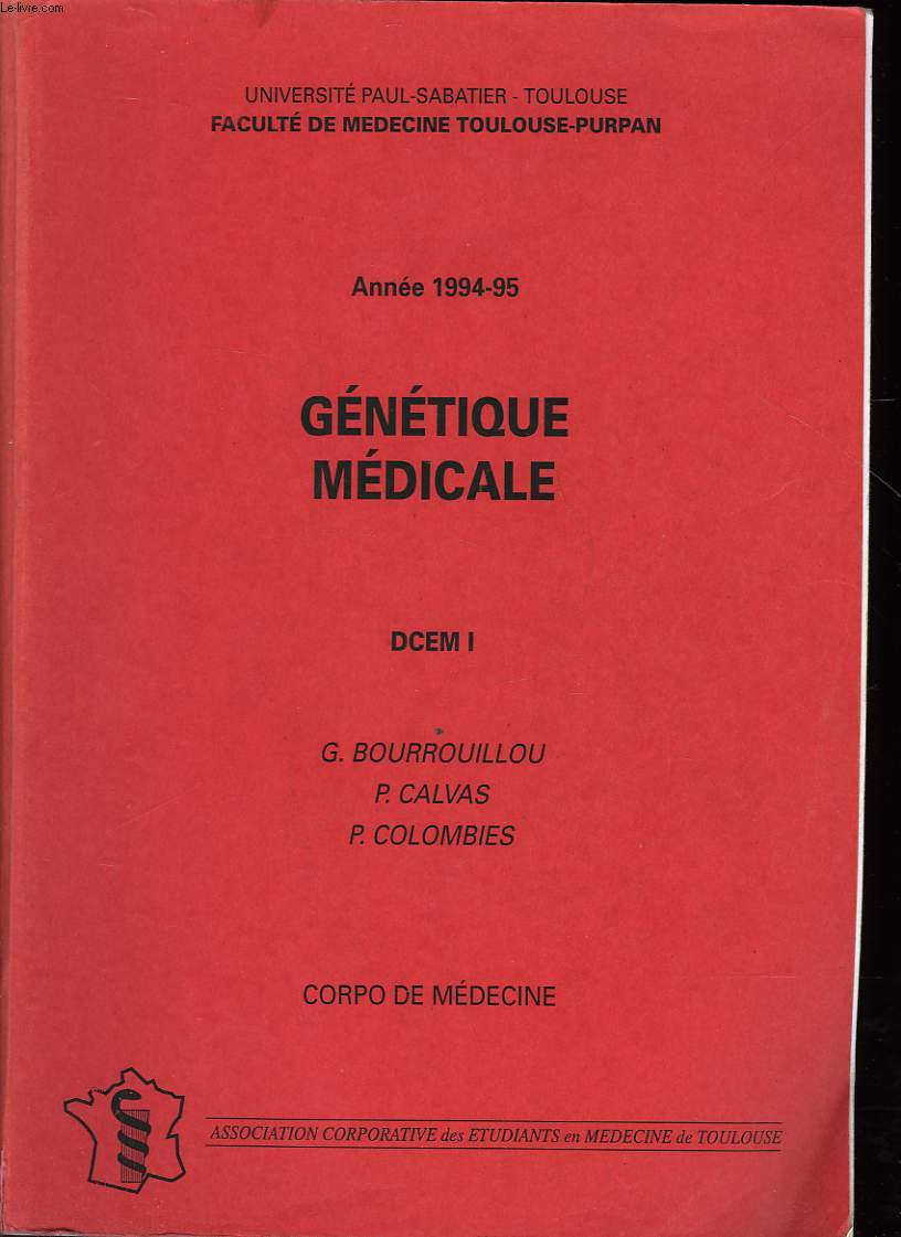 GENETIQUE MEDICALE - DCEM I