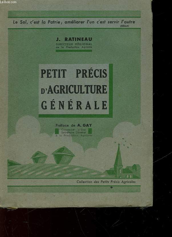 PETIT PRECIS D'AGRICULTURE GENERALE