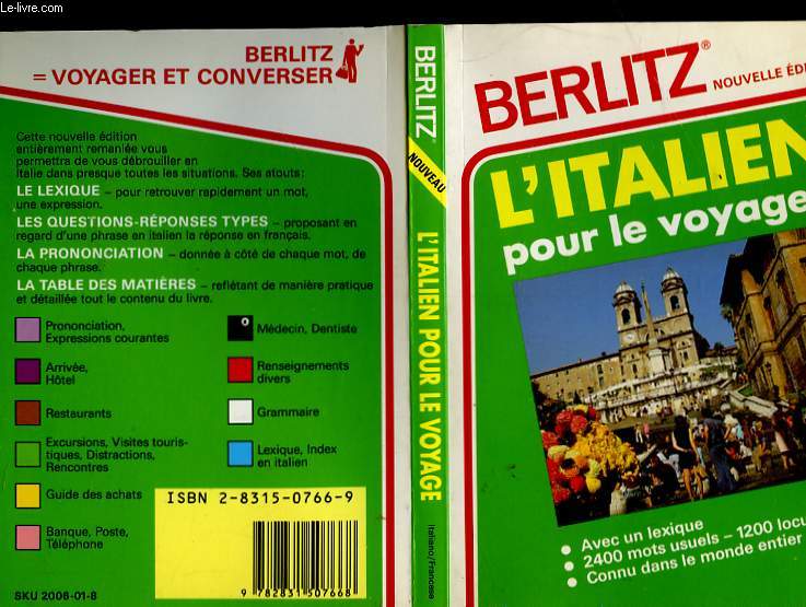 L'ITALIEN POUR LE VOYAGE