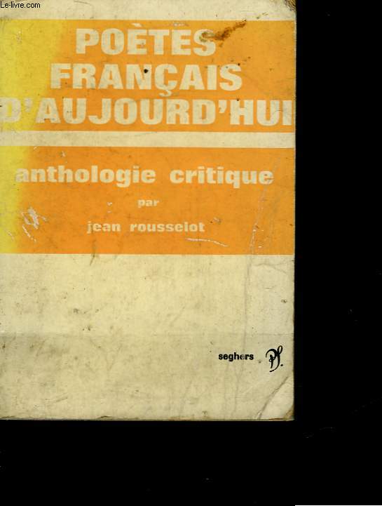 POETES FRANCAIS D'AUJOURD'HUI